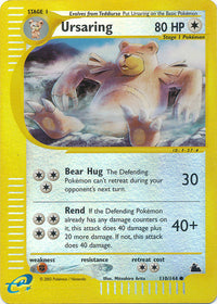Ursaring 110/144 - Reverse Holo-Kantocards