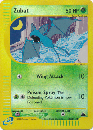 Zubat 118/144 - Reverse Holo