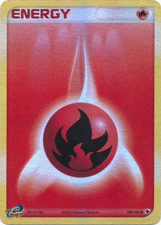 Fire Energy 108/109 - Holo Reverse