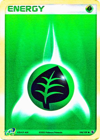 Grass Energy 104/109 - Holo Reverse