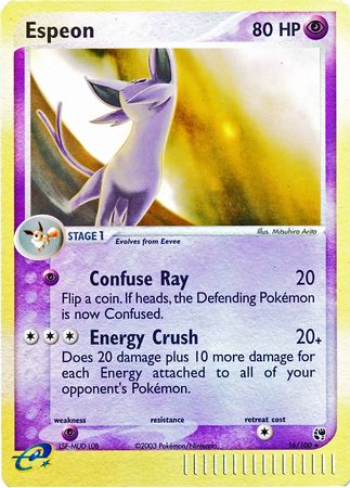 Espeon 16/100 - Holo Reverse