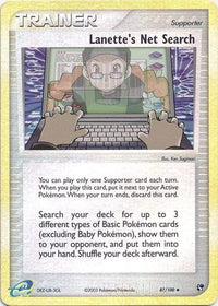 Lanette's Net Search 87/100 - Holo Reverse-Kantocards