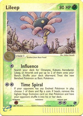Lileep 42/100 - Holo Reverse