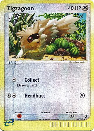 Zigzagoon 85/100 - Holo Reverse