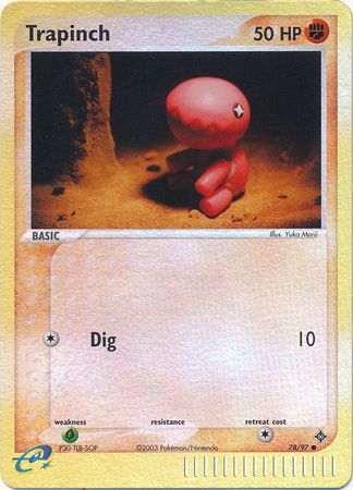 Trapinch 78/97 - Reverse Holo-Kantocards