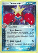 Team Aqua's Crawdaunt 2/95 - Reverse Holo-Kantocards