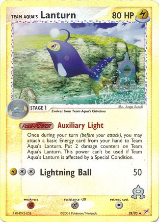 Team Aqua's Lanturn 28/95 - Reverse Holo
