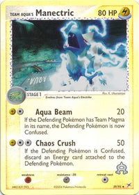 Team Aqua's Manectric 29/95 - Reverse Holo-Kantocards