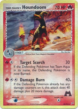 Team Magma's Houndoom 34/95 - Reverse Holo