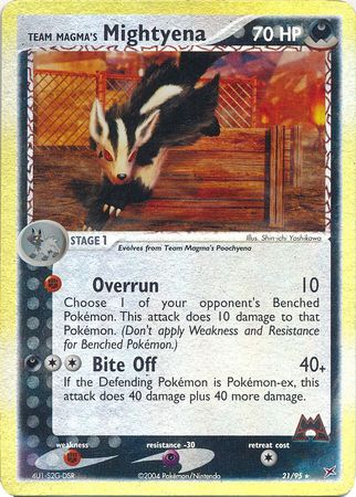 Team Magma's Mightyena 21/95 - Reverse Holo