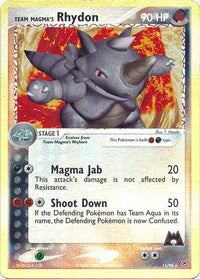 Team Magma's Rhydon 11/95 - Reverse Holo-Kantocards