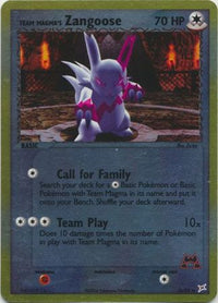 Team Magma's Zangoose 23/95 - Reverse Holo-Kantocards