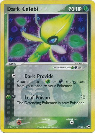 Dark Celebi 4/101 - Reverse Holo