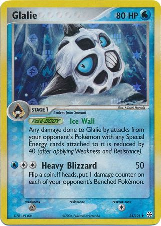 Glalie 34/101 - Reverse Holo