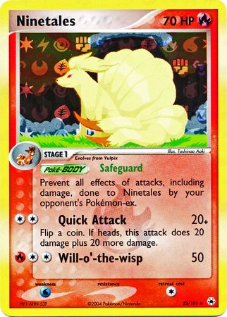 Ninetales 22/101 - Reverse Holo