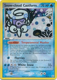Snow-cloud Castform 25/101 - Reverse Holo-Kantocards