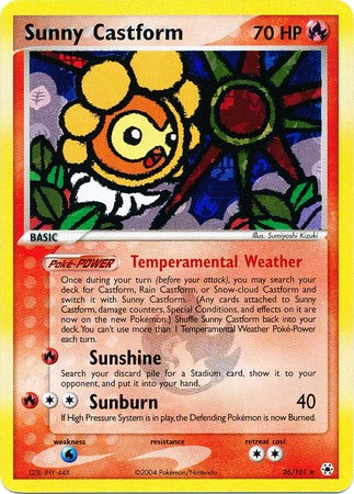 Sunny Castform 26/101 - Reverse Holo