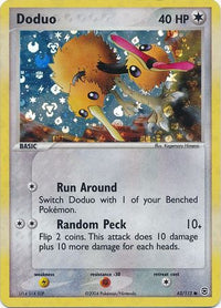 Doduo 62/112 - Reverse Holo-Kantocards