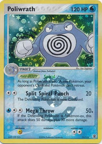 Poliwrath 11/112 - Reverse Holo-Kantocards