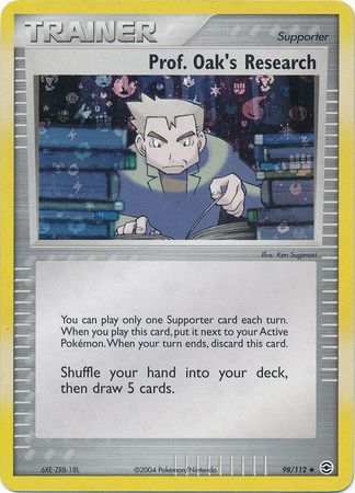 Prof. Oak's Research 98/112 - Reverse Holo