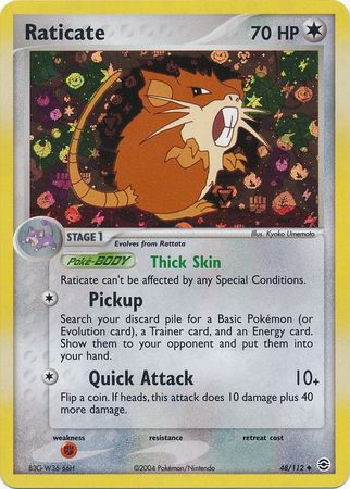Raticate 48/112 - Reverse Holo