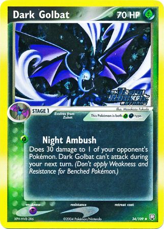 Dark Golbat 34/109 - Reverse Holo