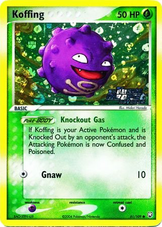 Koffing 61/109 - Reverse Holo-Kantocards