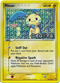 Minun 41/107 - Reverse Holo-Kantocards