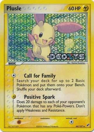 Plusle 44/107 - Reverse Holo