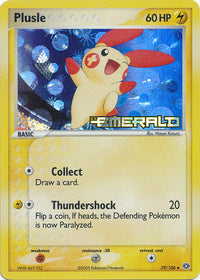 Plusle 39/106 - Reverse Holo-Kantocards
