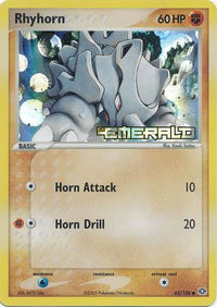 Rhyhorn 62/106 - Reverse Holo-Kantocards