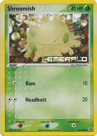 Shroomish 63/106 - Reverse Holo