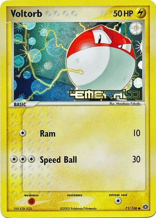 Voltorb 71/106 - Reverse Holo