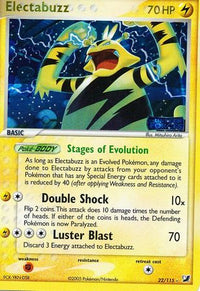 Electabuzz 22/115 - Reverse Holo-Kantocards