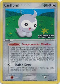 Castform 34/113 - Reverse Holo-Kantocards