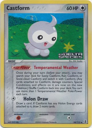 Castform 34/113 - Reverse Holo
