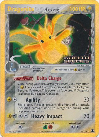 Dragonite (Delta Species) 3/113 - Reverse Holo