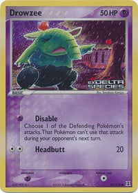 Drowzee 67/113 - Reverse Holo-Kantocards