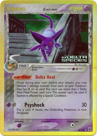 Espeon (Delta Species) 4/113 - Reverse Holo
