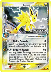 Jolteon (Delta Species) 7/113 - Reverse Holo-Kantocards