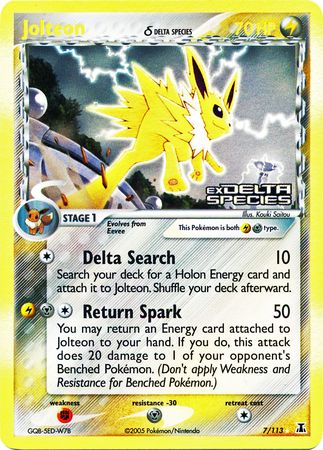 Jolteon (Delta Species) 7/113 - Reverse Holo