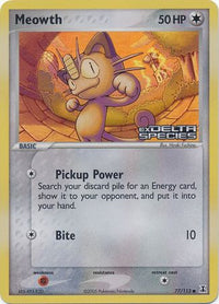 Meowth 77/113 - Reverse Holo-Kantocards