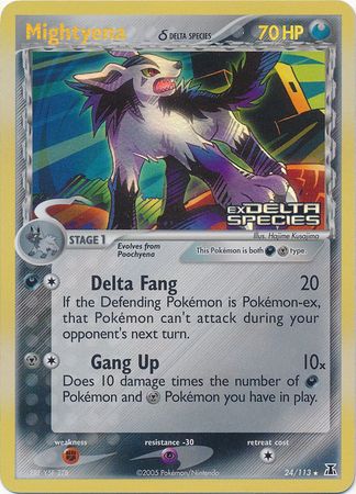 Mightyena (Delta Species) 24/113 - Reverse Holo