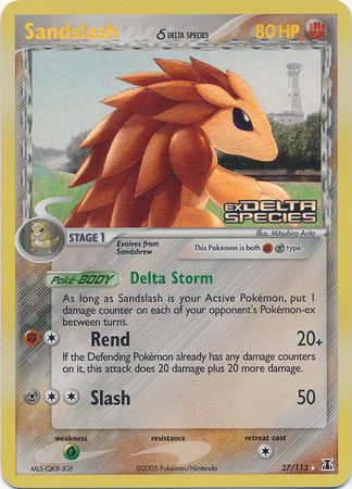 Sandslash (Delta Species) 27/113 - Reverse Holo