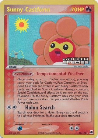 Sunny Castform 31/113 - Reverse Holo