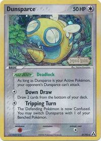 Dunsparce 31/92 - Reverse Holo-Kantocards