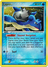 Lapras 8/92 - Reverse Holo-Kantocards