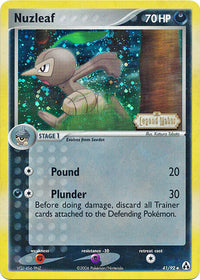 Nuzleaf 41/92 - Reverse Holo-Kantocards