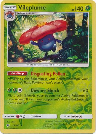 Vileplume 6/147 - Reverse Holo