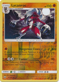 Lycanroc 75/147 - Reverse Holo-Kantocards